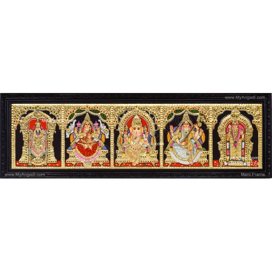 5 Panel Tanjore Painting