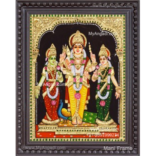 Valli Deivanai Murugan Tanjore Painting