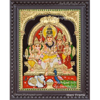 Shiva Parivar Tanjore Painting