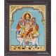 Pradosham Shivan Parvathi Tanjore Painting