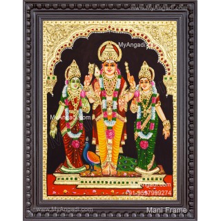 Valli Deivanai Murugan Tanjore Painting