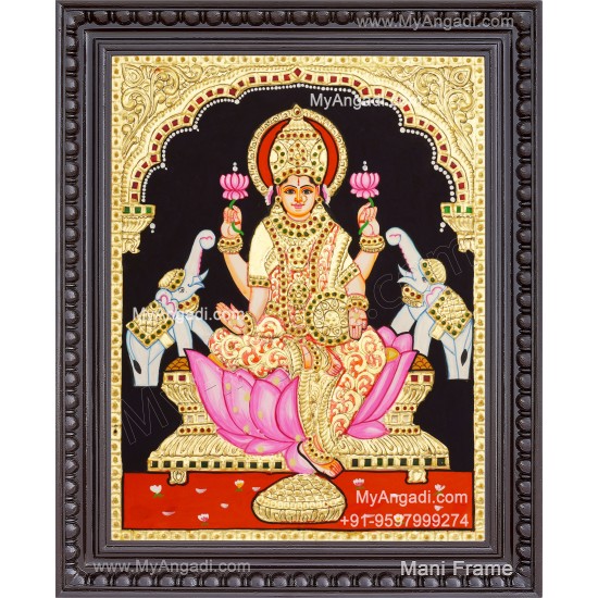 Gajalakshmi Tanjore Painting