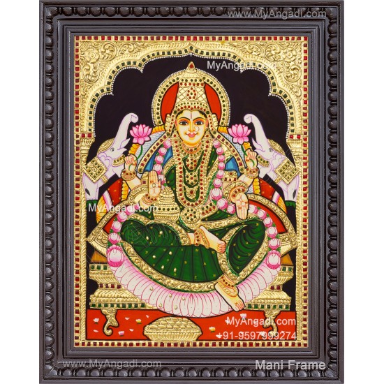 Gajalakshmi Tanjore Painting 