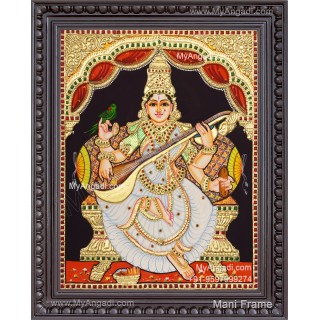Saraswathi Tanjore Painting