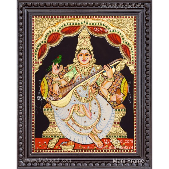 Saraswathi Tanjore Painting