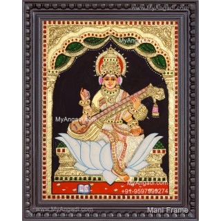 Saraswathi Tanjore Painting