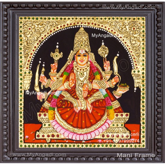 Veera Lakshmi Tanjore Painting