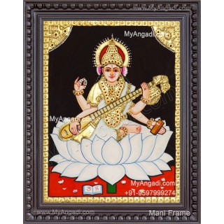 Saraswathi Tanjore Painting