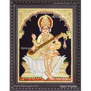 Saraswathi Tanjore Painting