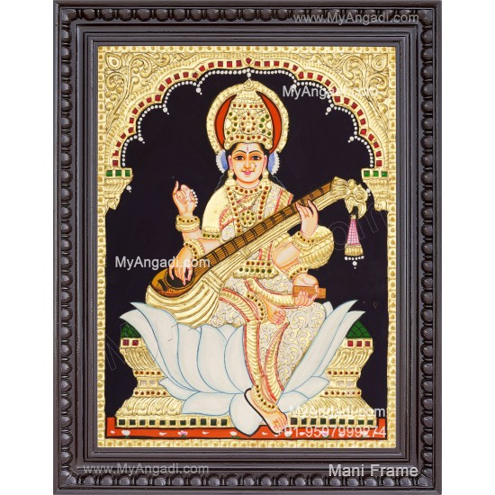 Saraswathi Tanjore Painting
