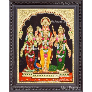 Murugan Valli Deivanai Tanjore Painting