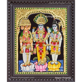Thirimurthy Tanjore Painting