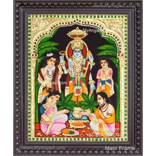 Sathyanarayana Tanjore Painting
