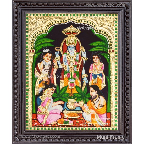 Sathyanarayana Tanjore Painting