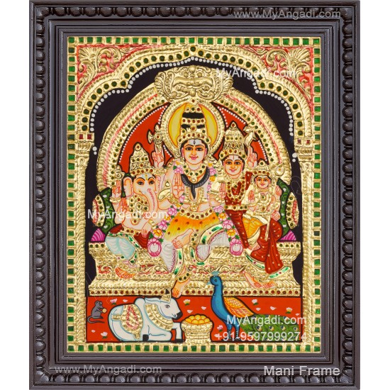 Sivan Kudumbam Tanjore Painting