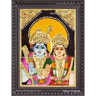 Ram Sita Tanjore Painting
