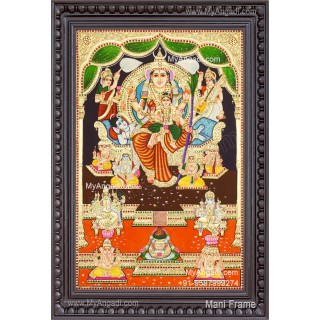Raja Rajeshwari Tanjore Painting