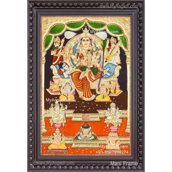 Raja Rajeshwari Tanjore Painting
