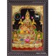 Kuber Lakshmi 2d Tanjore Painting