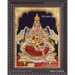 Gajalakshmi 3d Embossed Tanjore Painting