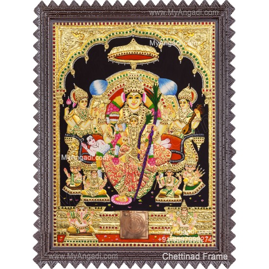 Raja Rajeshwari Tanjore Painting
