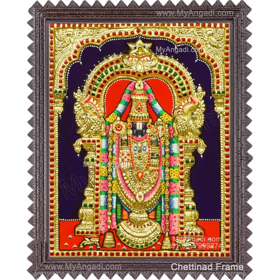 Balaji 3d Tanjore Painting