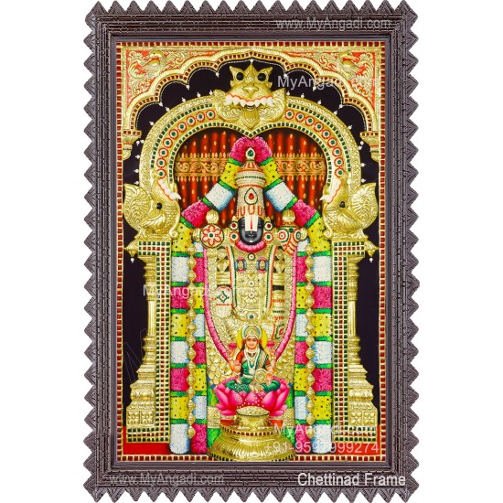 Balaji 3d Tanjore Painting