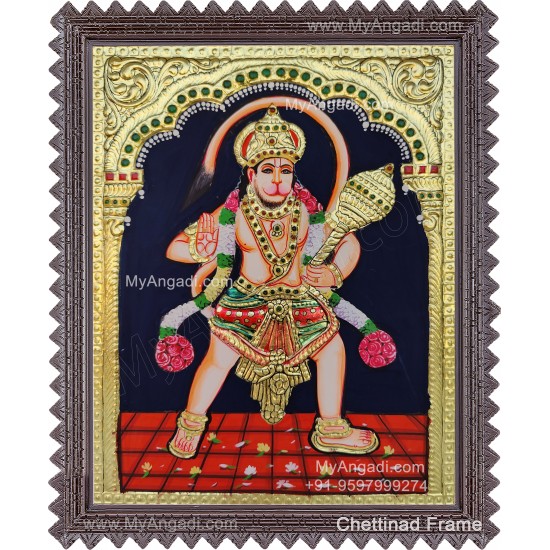 Hanuman Tanjore Painting Hanuman Tanjore Painting