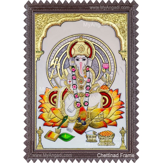 Vinayagar Tanjore Painting Vinayagar Tanjore Painting