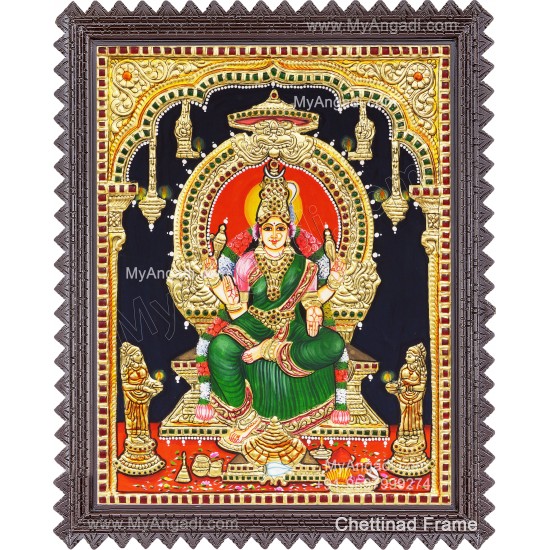 Kamatchi Amman Tanjore Painting