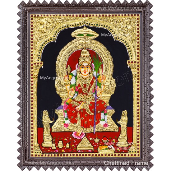 Kamatchi Amman Tanjore Painting