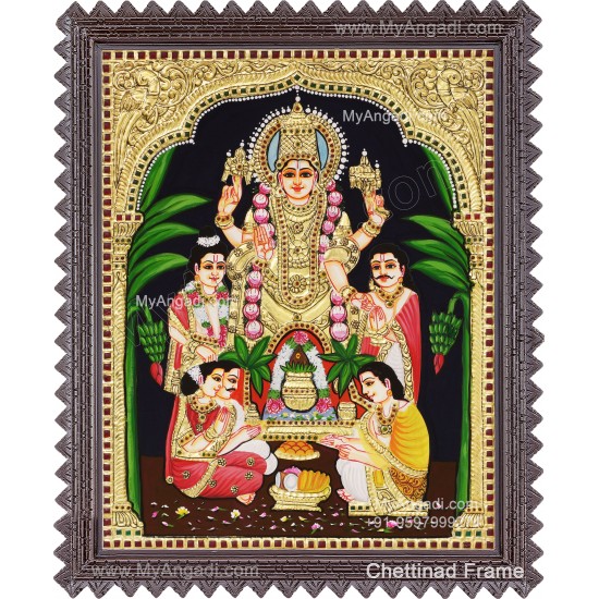 Sathya Narayana Swami Tanjore Painting
