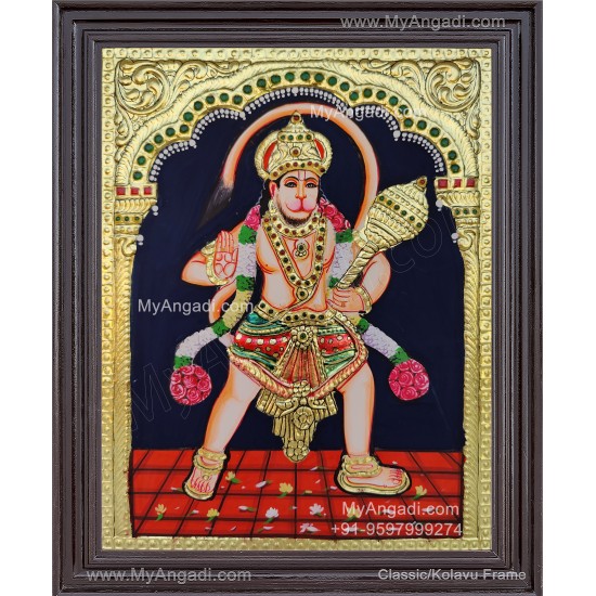 Hanuman Tanjore Painting Hanuman Tanjore Painting