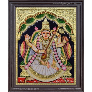 Saraswathi Tanjore Painting