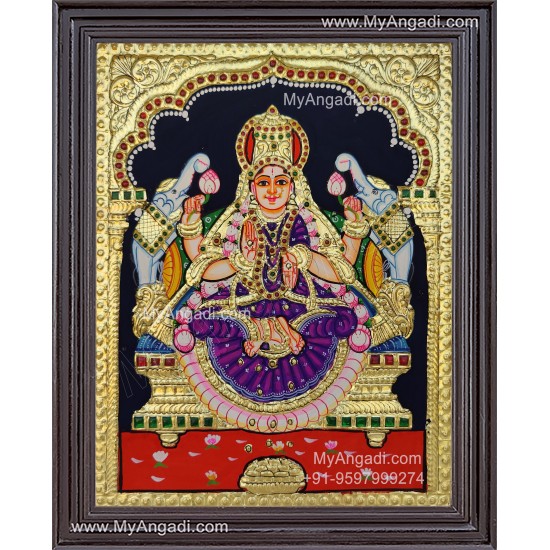 Gajalakshmi Tanjore Painting Gajalakshmi Tanjore Painting