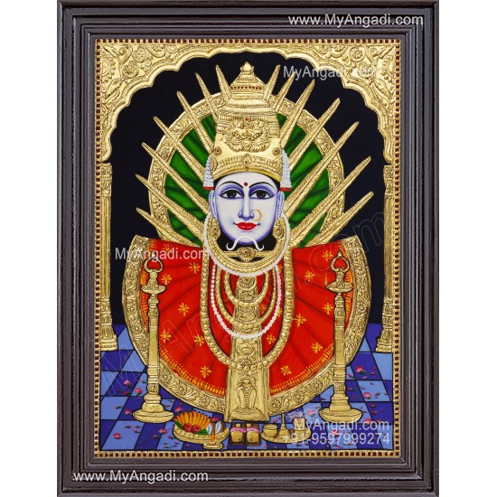 Yellama Devi – Renuka Devi Tanjore Painting