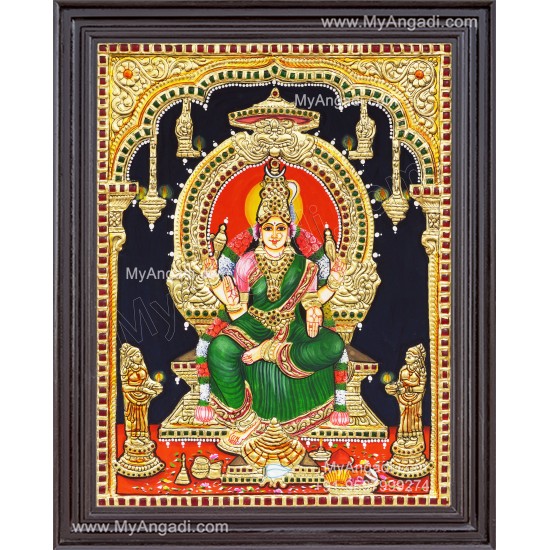 Kamatchi Amman Tanjore Painting