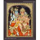 Shivan Family Tanjore Painting