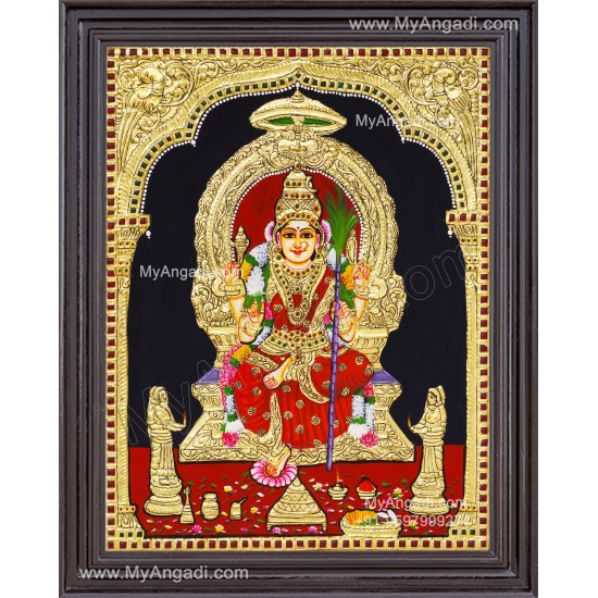 Kamatchi Amman Tanjore Painting
