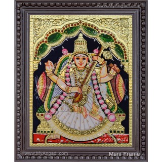 Saraswathi Tanjore Painting