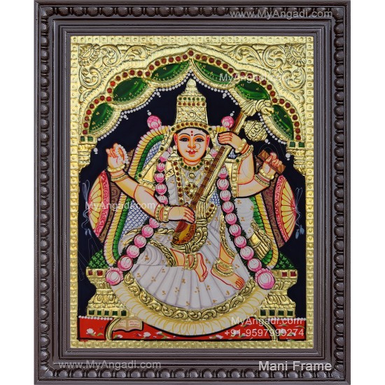 Saraswathi Tanjore Painting Saraswathi Tanjore Painting
