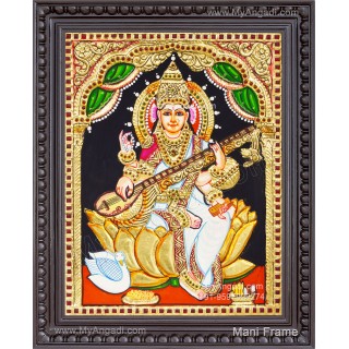 Saraswathi Tanjore Painting