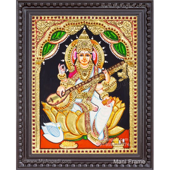 Saraswathi Tanjore Painting