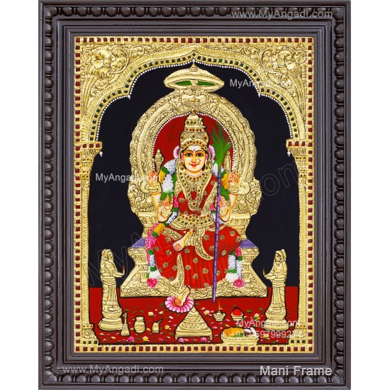Kamatchi Amman Tanjore Painting