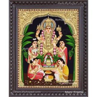 Sathya Narayana Swami Tanjore Painting