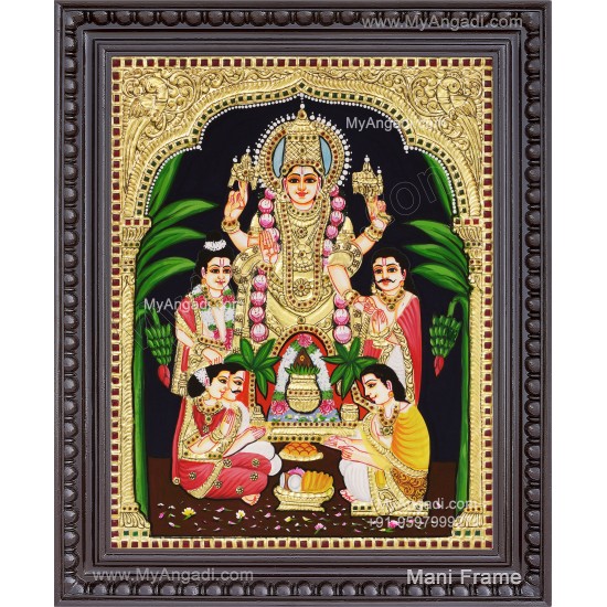 Sathya Narayana Swami Tanjore Painting