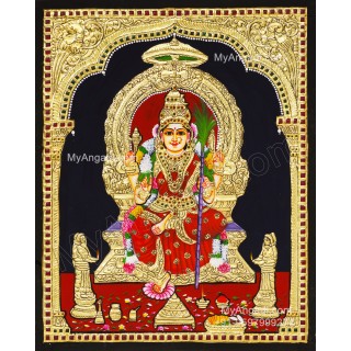 Kamatchi Amman Tanjore Painting