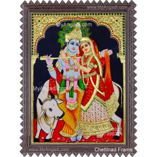 Radha Krishna Tanjore Painting