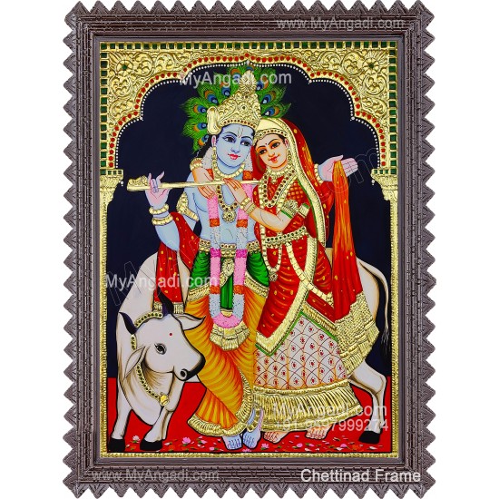 Radha Krishna Tanjore Painting
