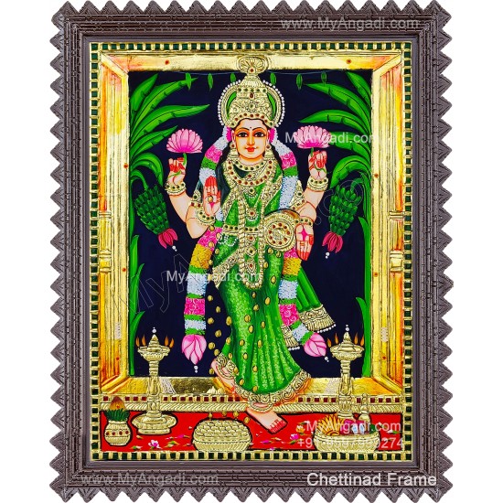 Grahalakshmi Tanjore Painting
